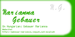 marianna gebauer business card